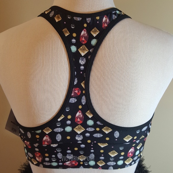 SPECIAL BUNDLE 2 SPORTS BRAS FOR $20 The Player Racerback Pullover Sport Bra VS - Picture 2 of 4